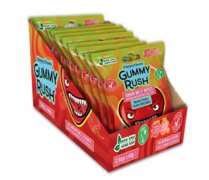 Gummy Rush Sour Belt Bites Forest Fruits 2.11oz 12ct